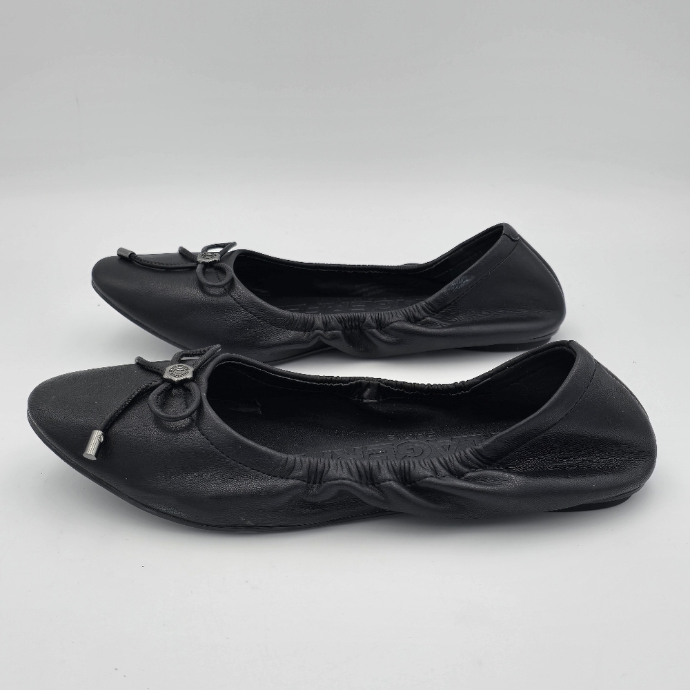 Karl Lagerfeld Paris Velma Almond Toe Ballet Flats, Dark Black, Women's 6.5M - Picture 6 of 11